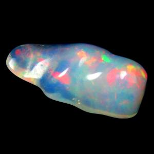20.50 ct Premium Fancy Cut (30 x 17 mm) 100% Natural (Un-Heated) Play of Colors Rainbow Opal Natural Gemstone