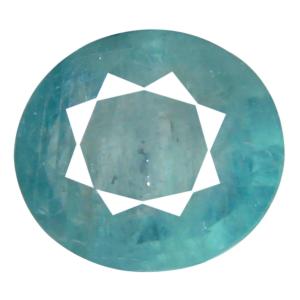 0.81 ct AAA Eye-popping Oval Shape (7 x 6 mm) Greenish Blue Grandidierite Natural Gemstone