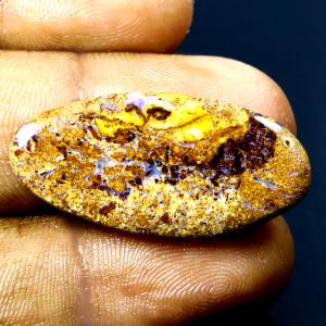 15.67 ct Gorgeous Fancy Shape (32 x 15 mm) Multi Color Australian Koroit Boulder Opal Natural Loose Gemstone