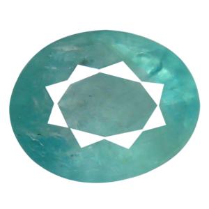 0.55 ct AAA Romantic Oval Shape (6 x 5 mm) Greenish Blue Grandidierite Natural Gemstone