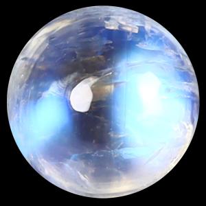 1.87 ct AAA Fantastic Round Cabochon Shape (7 x 7 mm) Rainbow Blue Moonstone Natural Gemstone