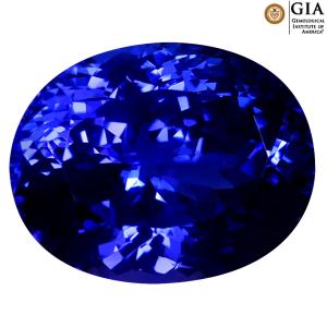GIA Certified 9.26 ct AAAA+ Pretty Oval Cut (14 x 11 mm) Genuine D'Block Tanzanite Gemstone