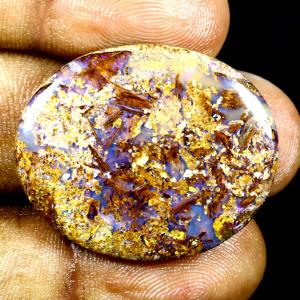 29.36 ct Astonishing Fancy Shape (30 x 25 mm) Multi Color Australian Koroit Boulder Opal Natural Loose Gemstone