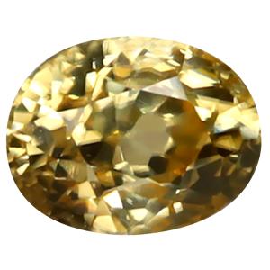 1.97 ct Wonderful Oval Cut (7 x 6 mm) 100% Natural (Un-Heated) Yellow Zircon Natural Gemstone