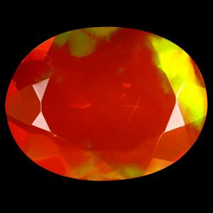 1.73 ct Good-looking Oval Cut (12 x 9 mm) Heated Natural Orange Fire Opal Loose Gemstone