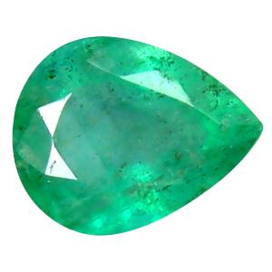 0.50 ct Exquisite Pear Cut (6 x 5 mm) Colombian Emerald Natural Gemstone
