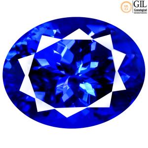 2.79 ct GIL Certified Eye-catching Oval Shape (9 x 7 mm) Bluish Violet Tanzanite Natural Gemstone