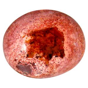 9.28 ct Awe-inspiring Oval Cabochon (16 x 13 mm) Un-Heated Mexico Matrix Fire Opal Loose Gemstone