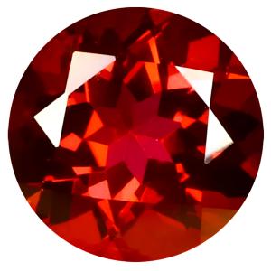 4.42 ct Attractive Round Cut (10 x 10 mm) United States Pinkish Red Crimson Red Topaz Natural Gemstone
