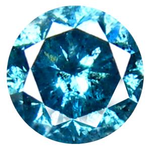 0.41 ct AAA Grade Great looking Round Cut (4 x 4 mm) 100% Natural Vivid Blue Diamond Gemstone