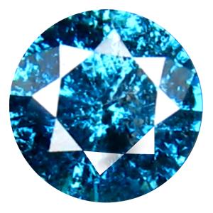 0.32 ct AAA Grade Fair Round Cut (4 x 4 mm) 100% Natural Vivid Blue Diamond Gemstone