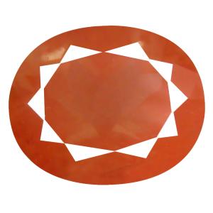 3.63 ct Mesmerizing Oval Cut (11 x 9 mm) Orange Red Color Natural Labradorite Natural Gemstone