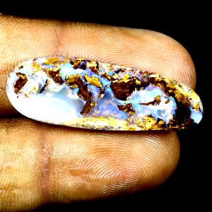 11.14 ct Supreme Fancy Shape (33 x 12 mm) Multi Color Australian Koroit Boulder Opal Natural Loose Gemstone