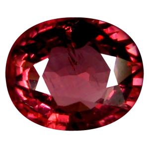 1.75 ct AAA+ Shimmering Oval Shape (8 x 6 mm) Pinkish Red Rhodolite Garnet Natural Gemstone