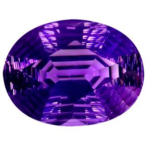 35.64 ct Tremendous Oval Cut (26 x 20 mm) 100% Natural Purple Color Purple Amethyst Gemstone