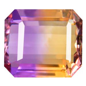 9.12 ct Mesmerizing Octagon Cut (13 x 11 mm) Unheated / Untreated Purple and Yellow Ametrine Natural Gemstone