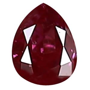 0.07 ct Topnotch Pear Cut (3 x 2 mm) SI Clarity Purplish Pink Diamond Loose Stone