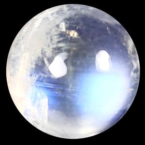 1.68 ct AAA Charming Round Cabochon Shape (7 x 7 mm) Rainbow Blue Moonstone Natural Gemstone
