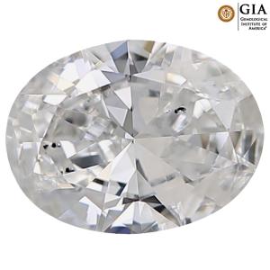 GIA Certified 0.50 ct Fair Oval Cut (6 x 5 mm) SI2 Clarity D (Colorless) White Diamond