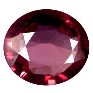 1.12 ct AAA+ Charming Oval Shape (7 x 6 mm) Pinkish Red Rhodolite Garnet Natural Gemstone
