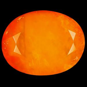 4.03 ct Incredible Oval Cut (13 x 10 mm) Heated Natural Orange Fire Opal Loose Gemstone