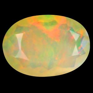 1.81 ct Pretty Oval (11 x 8 mm) Un-Heated Ethiopia Rainbow Opal Loose Gemstone