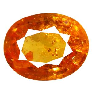 1.16 ct AAA Magnificent fire Oval Shape (7 x 6 mm) Fanta Orange Spessartine Natural Gemstone