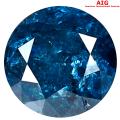 1.00 ct AIG CERTIFIED ROMANTIC ROUND SHAPE (6 X 6 MM) GENUINE VIVID BLUE DIAMOND LOOSE STONE